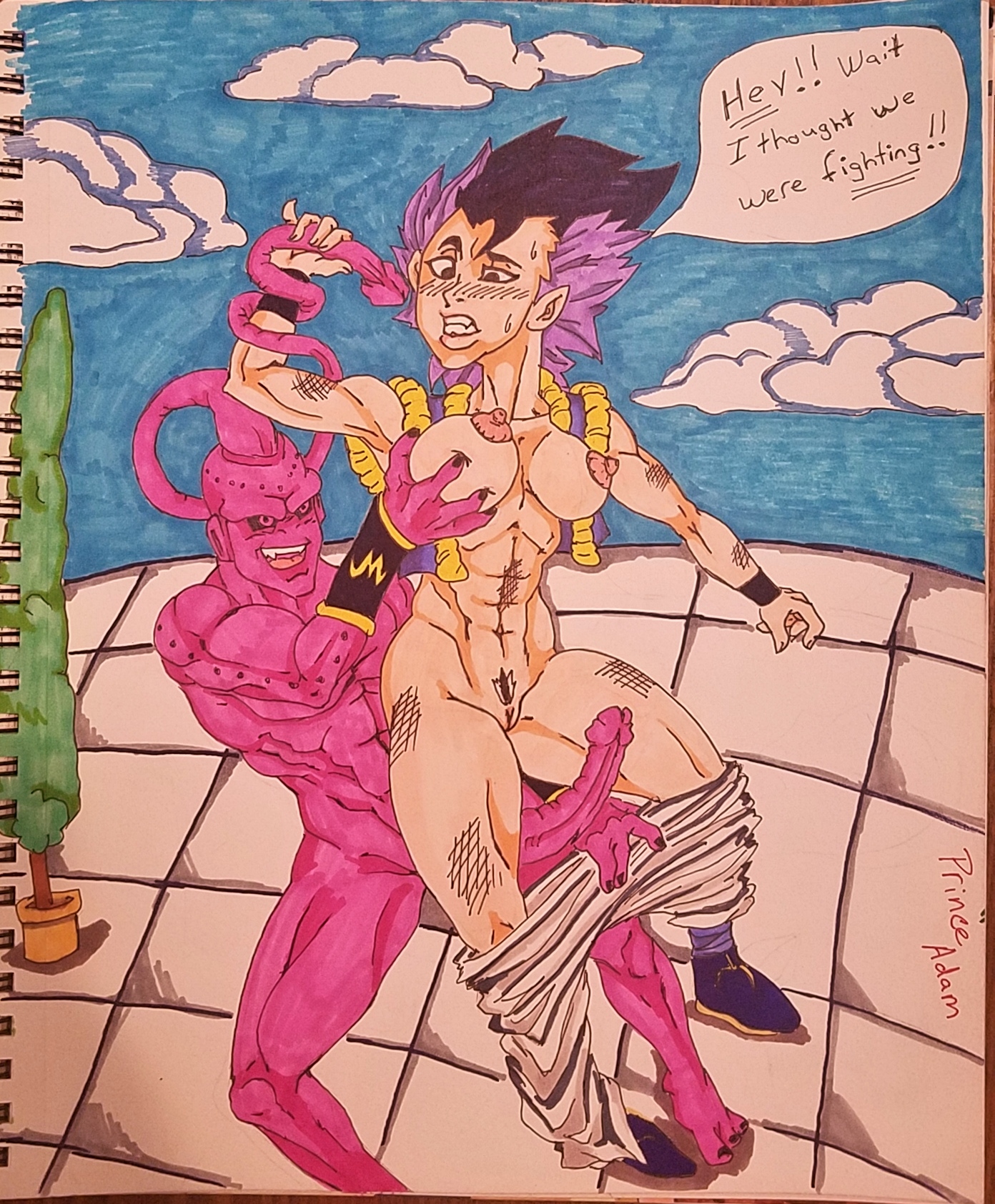 Gotenks (Dragon Ball) Rule 34 Image