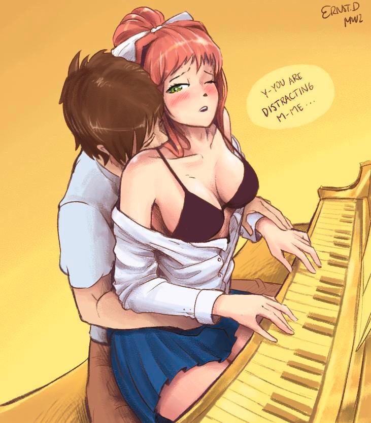 Monika (Doki Doki Literature Club) Rule 34 Image