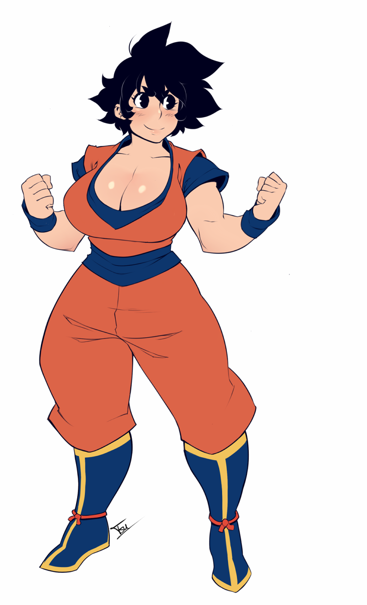 Female Goku (Dragon Ball) Rule 34 Image
