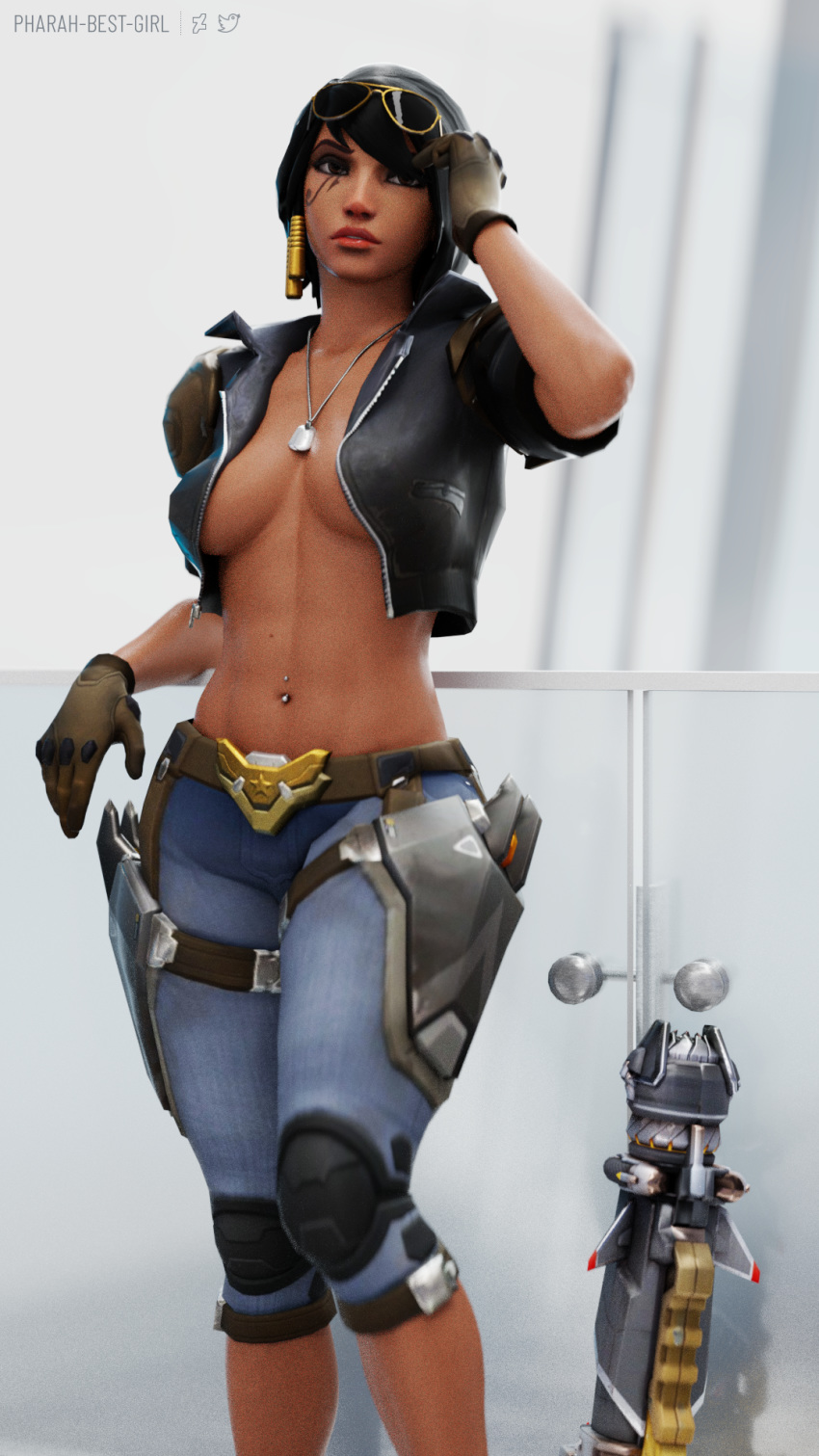 Aviator Pharah (Overwatch) Rule 34 Image