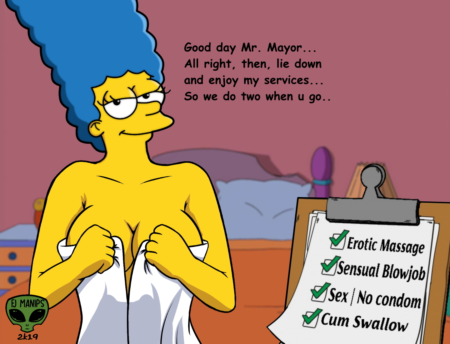 Marge Simpson (The Simpsons) Rule 34 Image
