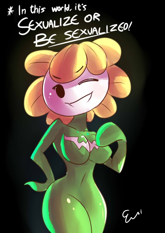 Flowey The Flower (Undertale) Rule 34 Image