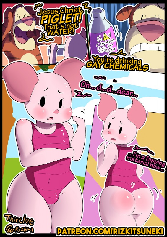 Piglet (Winnie The Pooh (Franchise)) Rule 34 Image