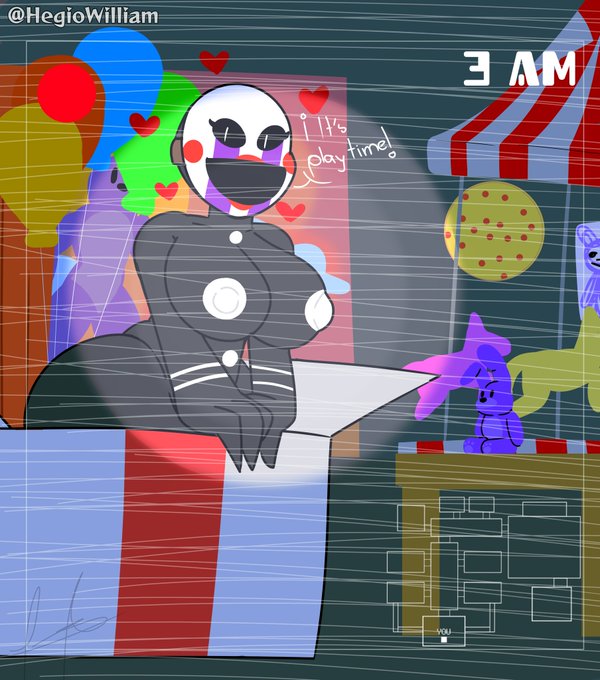 Classic Fnaf 2 Marionette (Five Nights At Freddy'S) Rule 34 Image