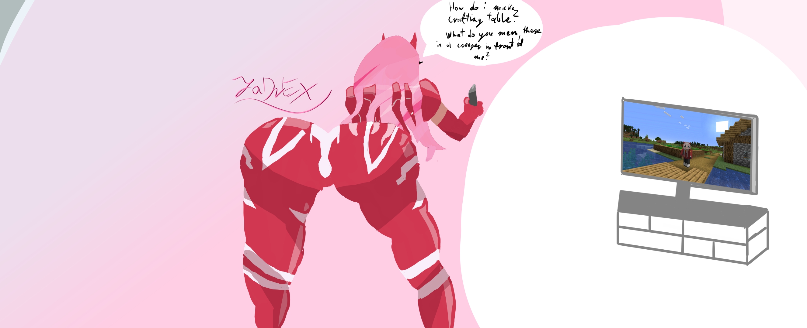 Zero Two (Darling In The Franxx) Rule 34 Image