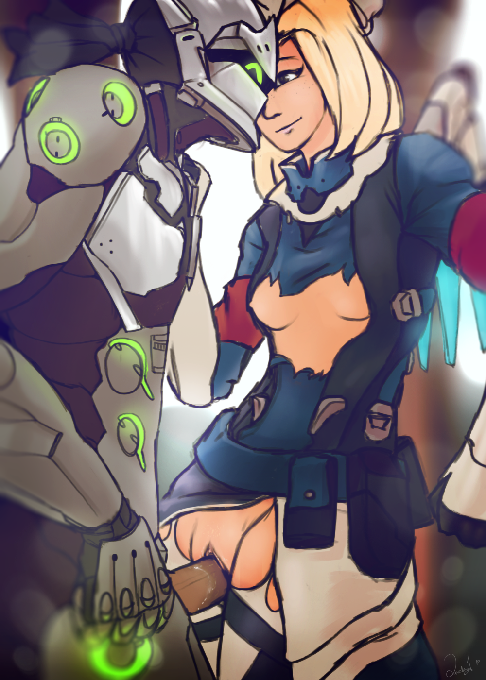 Combat Medic Ziegler (Overwatch) Rule 34 Image