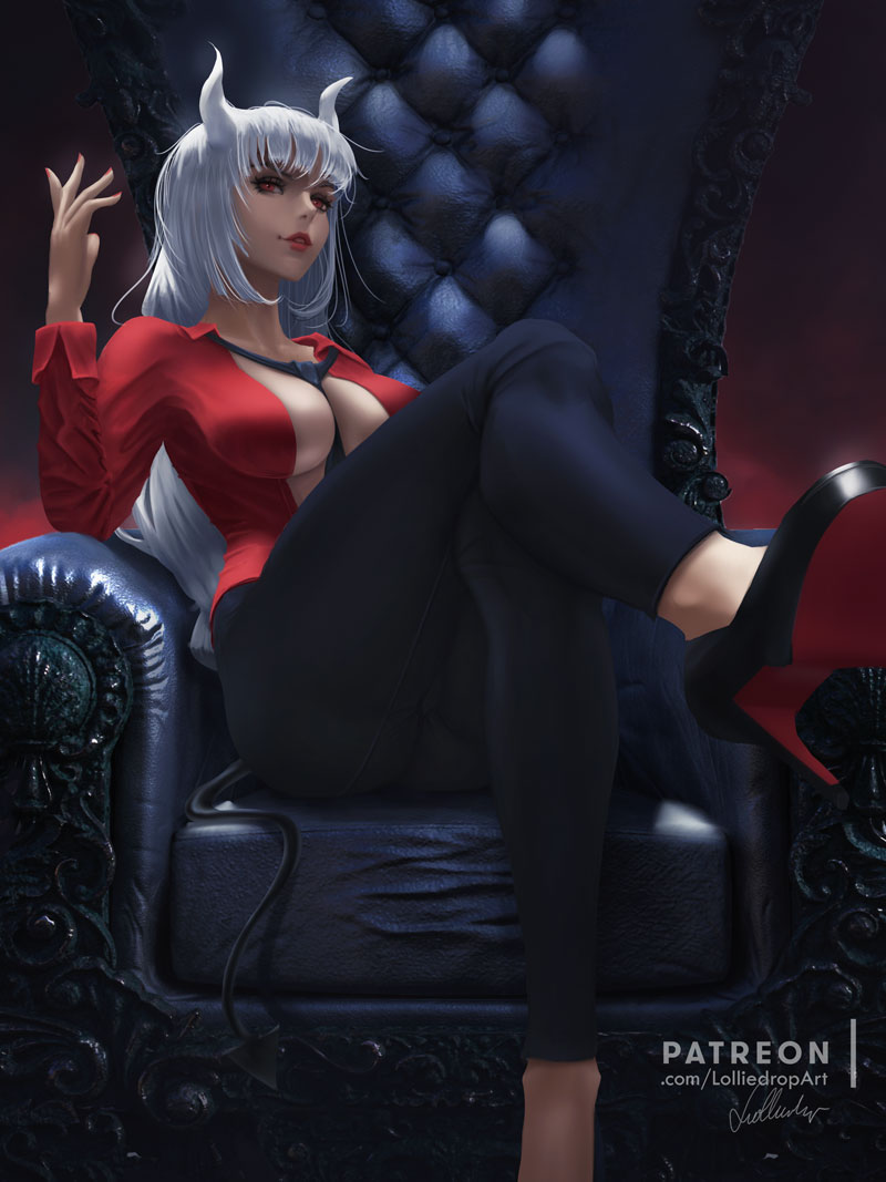 Lucifer (Helltaker) Rule 34 Image