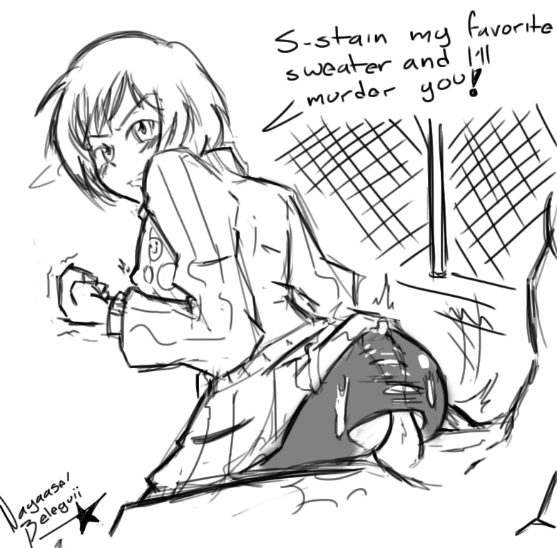 Satonaka Chie (Persona) Rule 34 Image