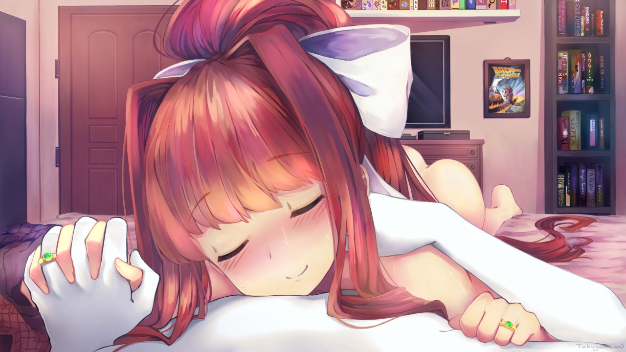 Monika (Doki Doki Literature Club) Rule 34 Image