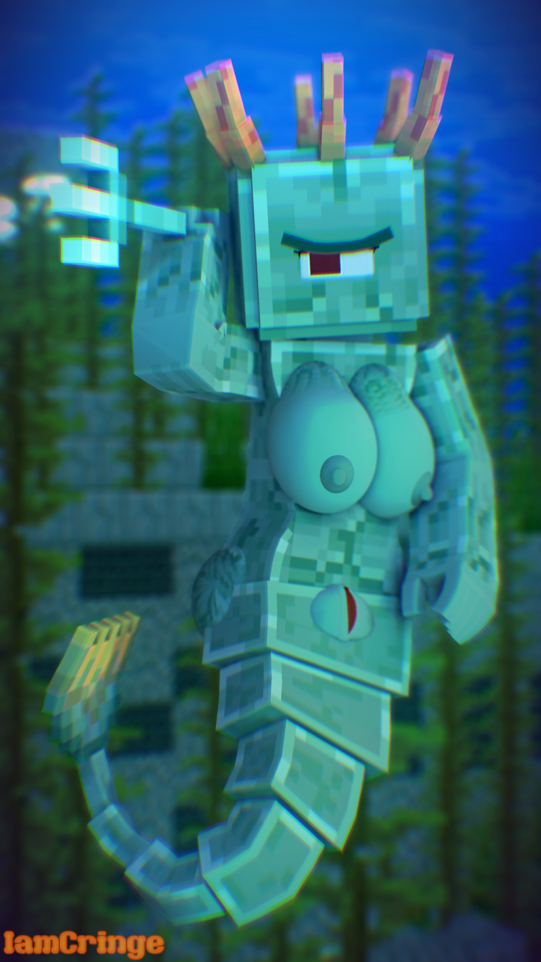 Guardian (Minecraft) Rule 34 Image