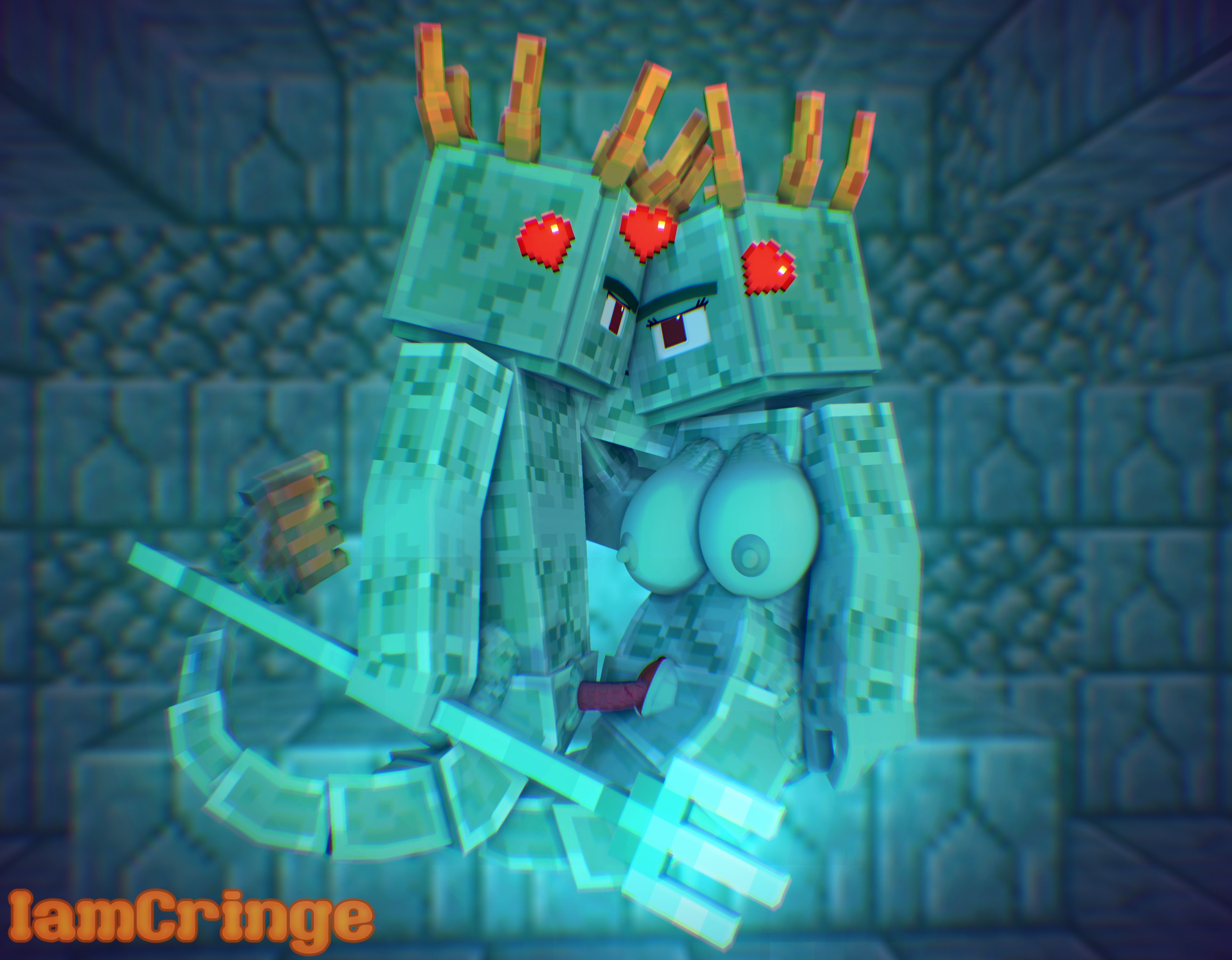 Guardian (Minecraft) Rule 34 Image