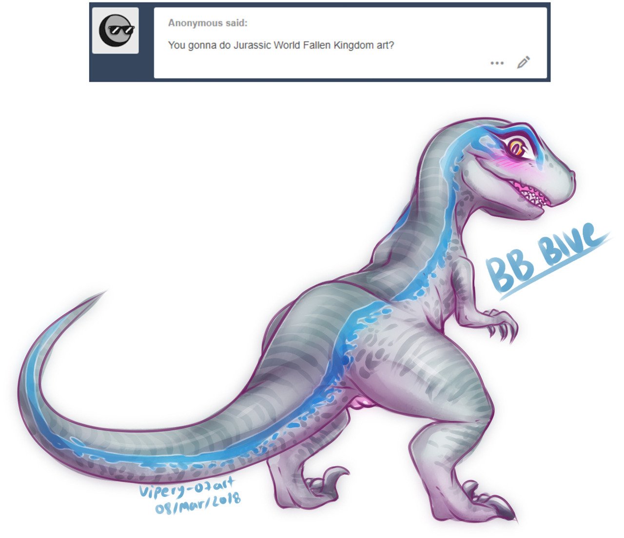 Blue (Jurassic World) Rule 34 Image