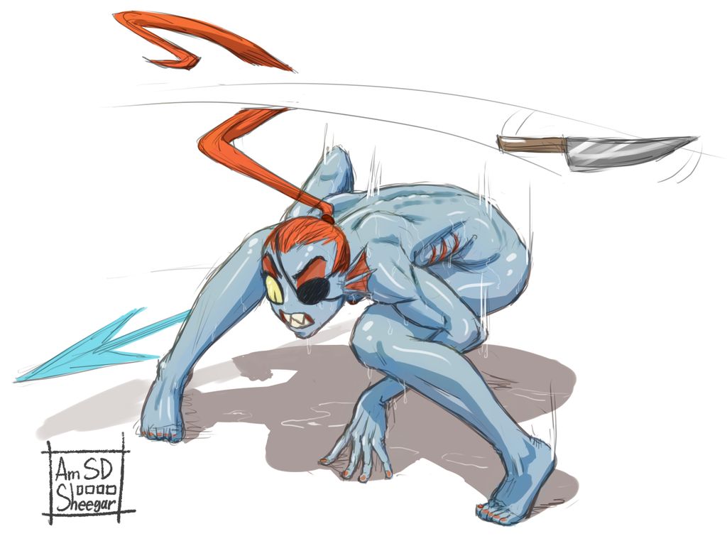 Undyne (Undertale) Rule 34 Image