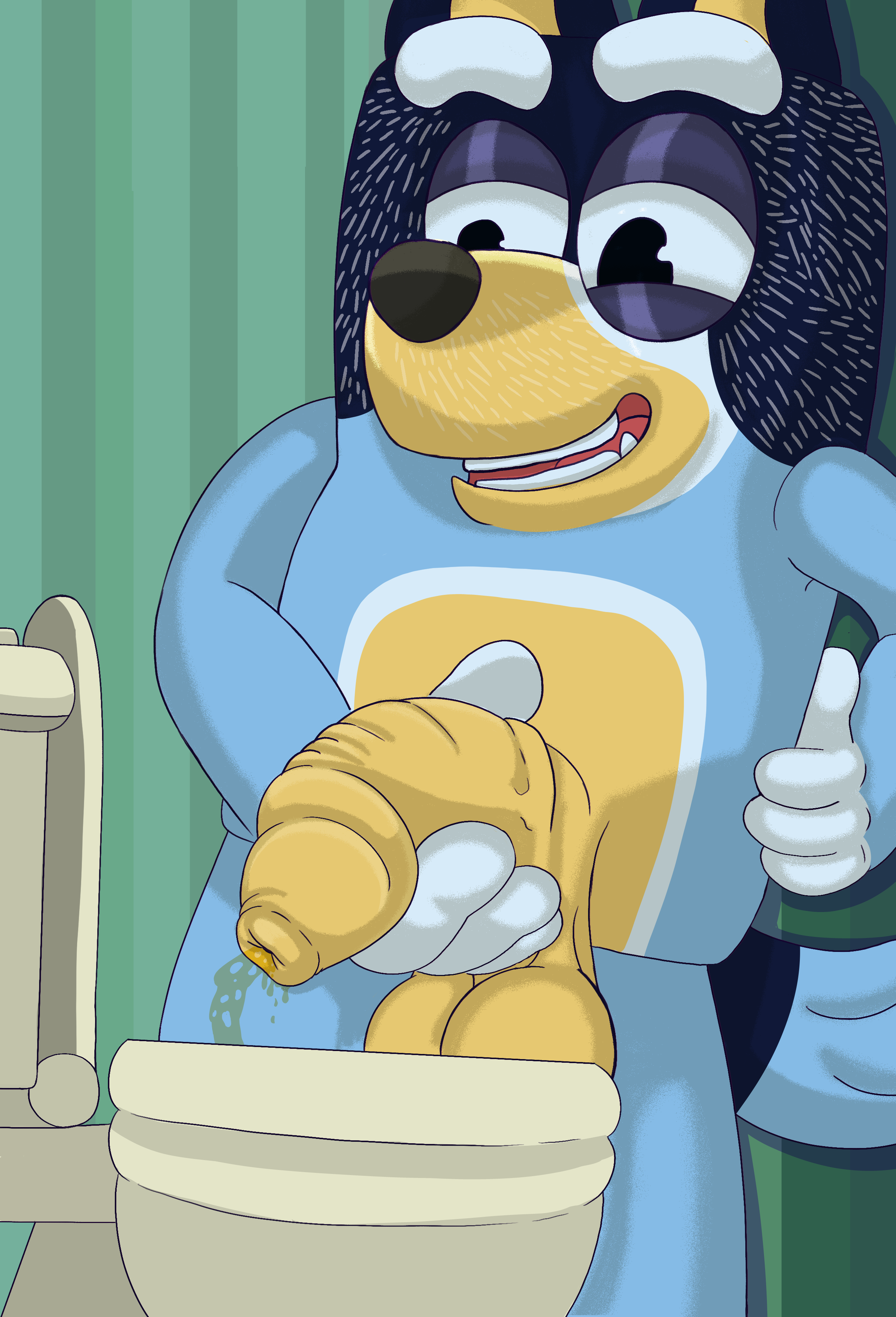 Bandit (Bluey) Rule 34 Image