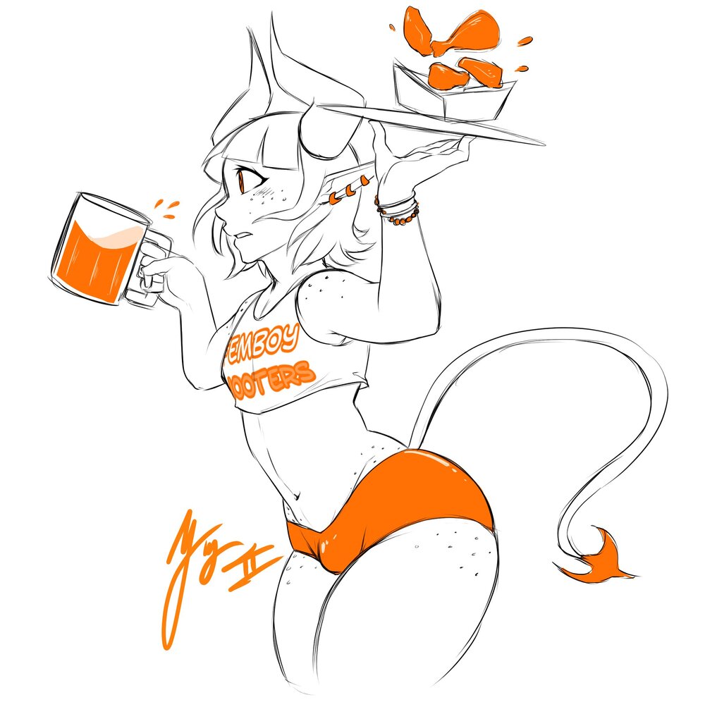 Original Character (Femboy Hooters) Rule 34 Image