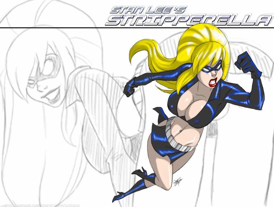 Erotica Jones (Stripperella) Rule 34 Image