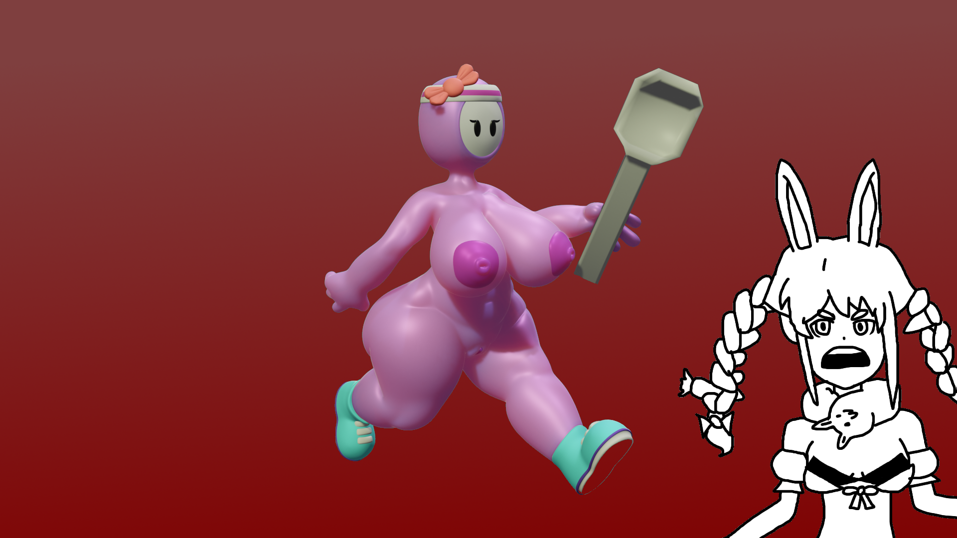 Fall Gal (Fall Guys) Rule 34 Image