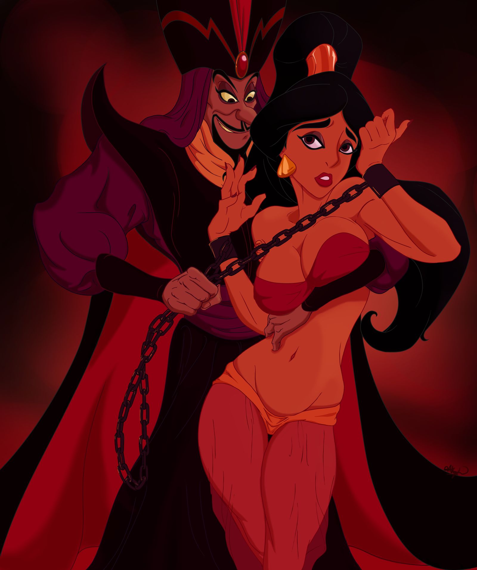 Evil Queen Jasmine (Aladdin) Rule 34 Image