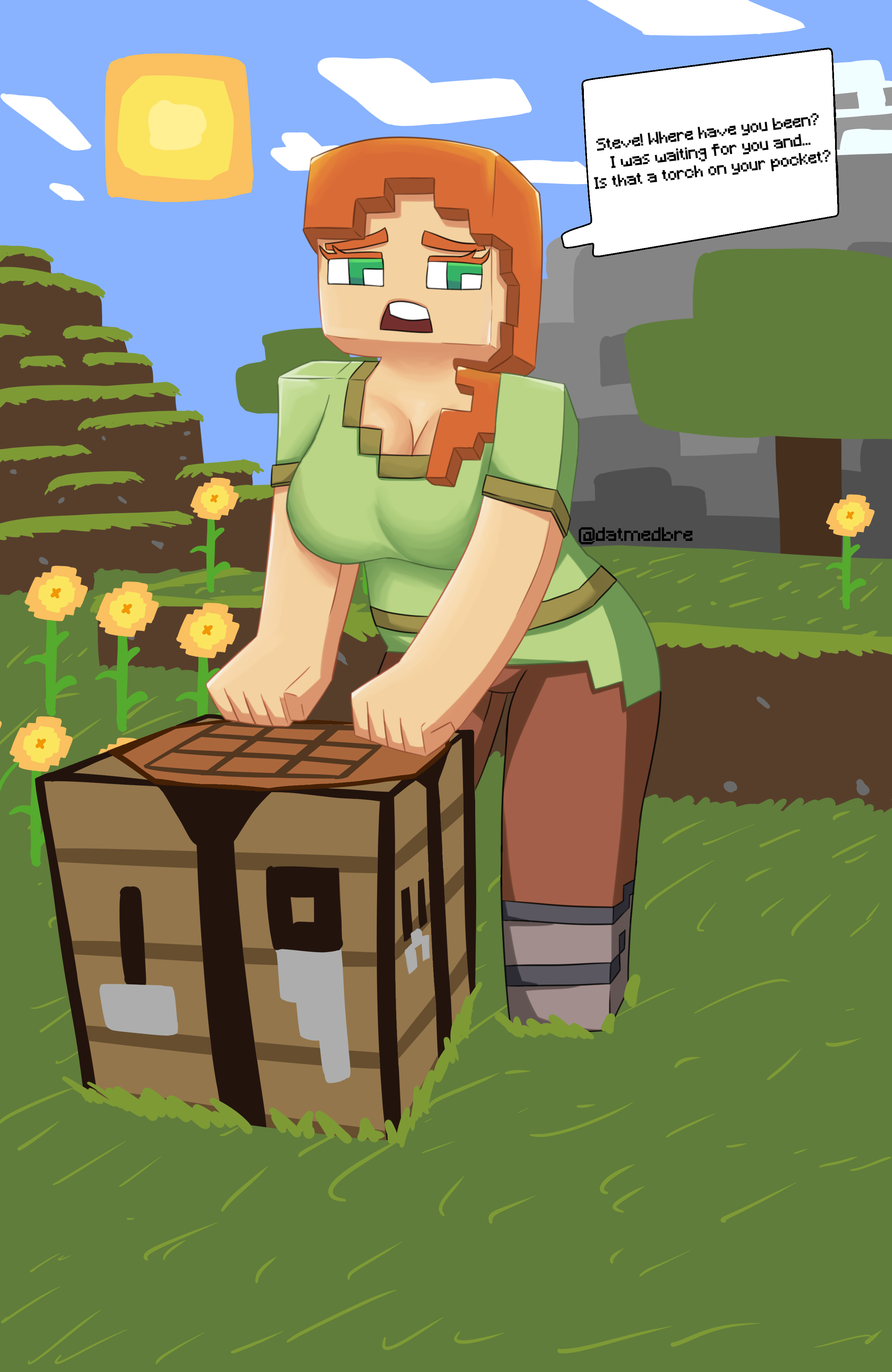 Alex (Minecraft) Rule 34 Image
