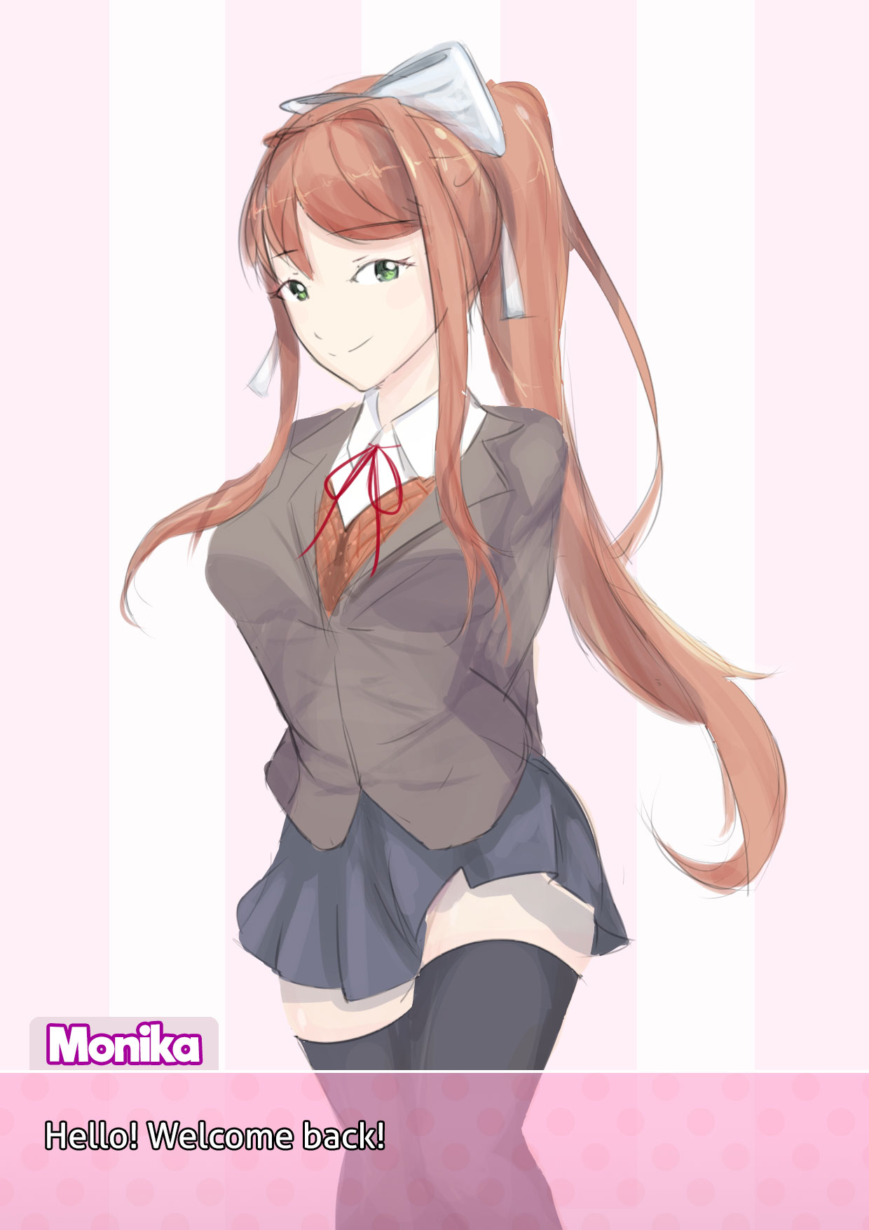 Monika (Doki Doki Literature Club) Rule 34 Image