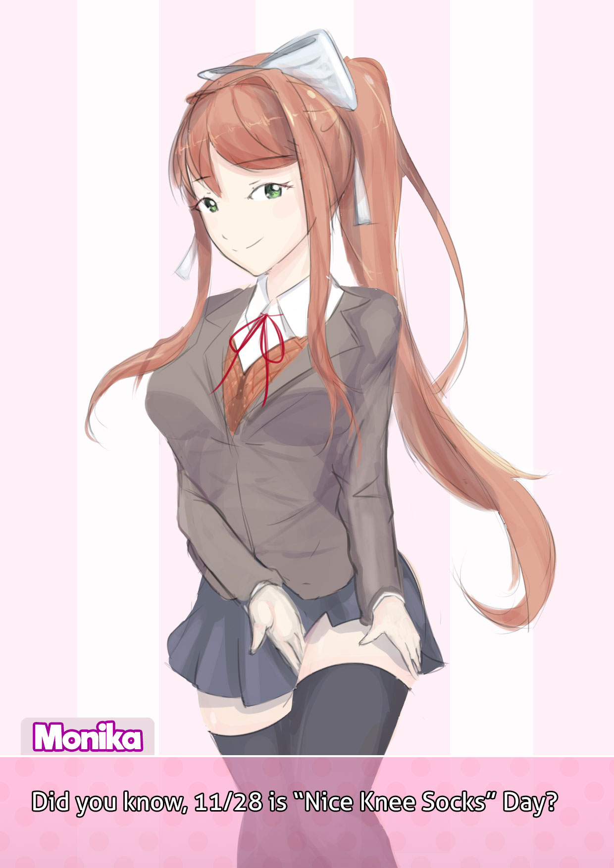 Monika (Doki Doki Literature Club) Rule 34 Image