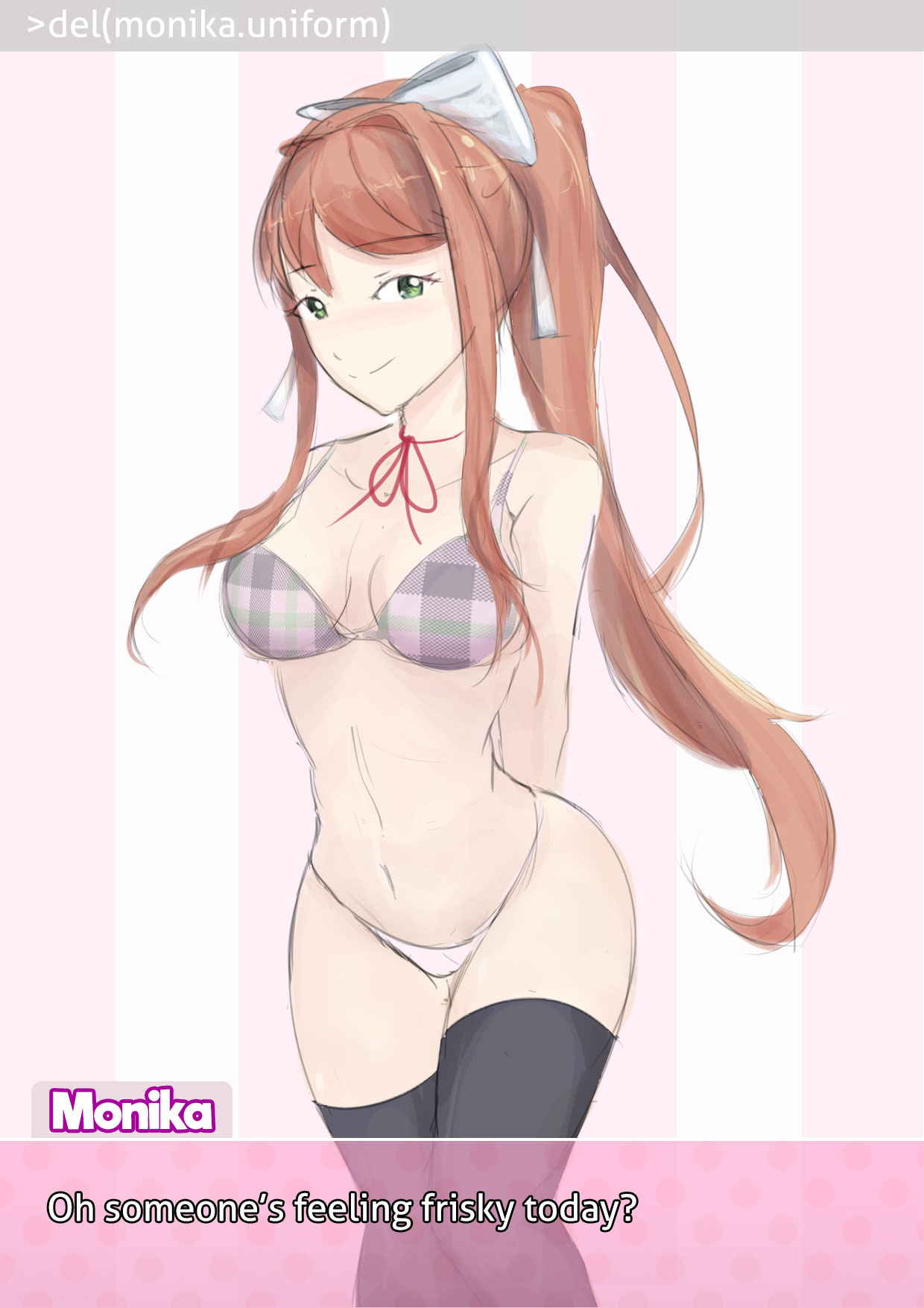 Monika (Doki Doki Literature Club) Rule 34 Image