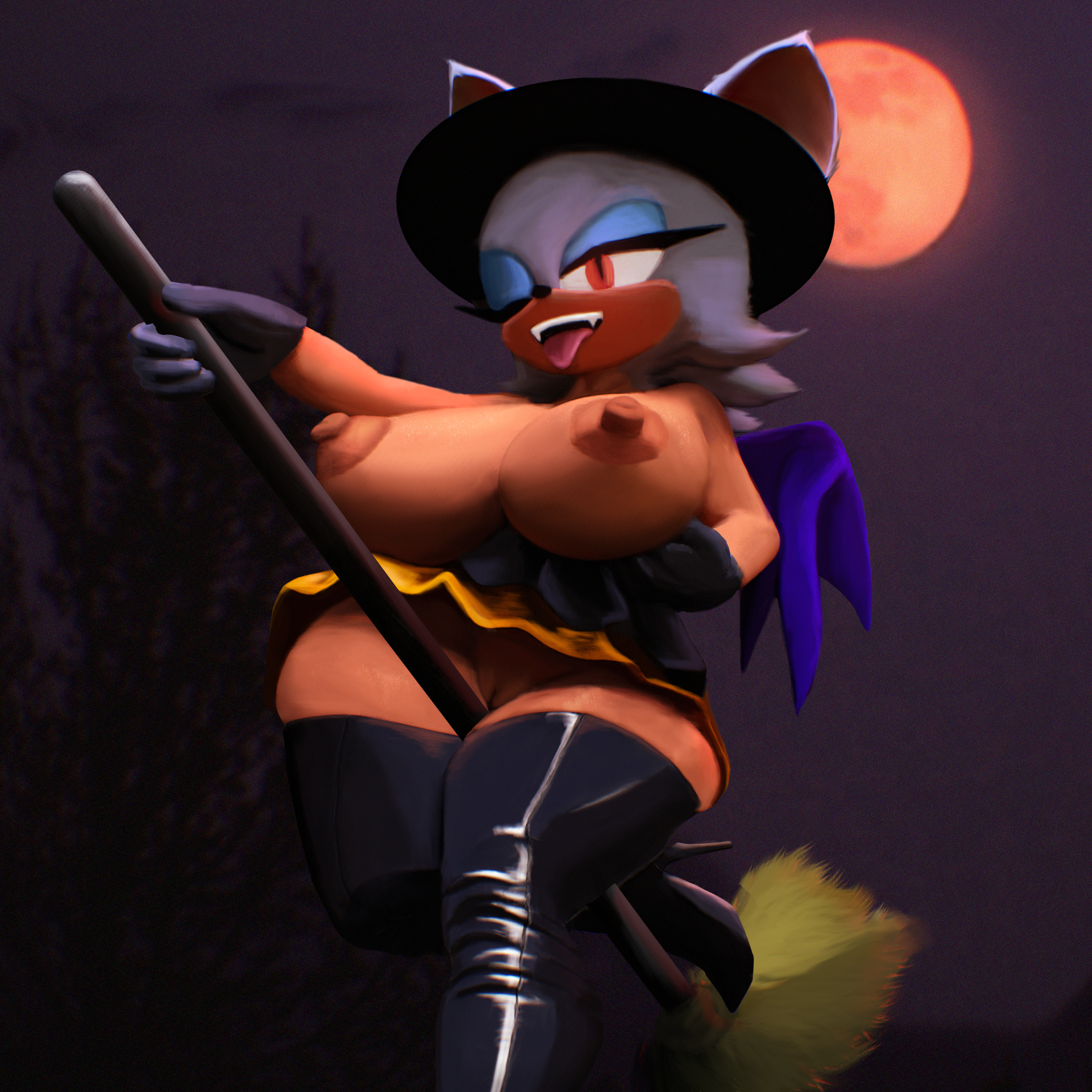 Rouge The Bat (Halloween) Rule 34 Image
