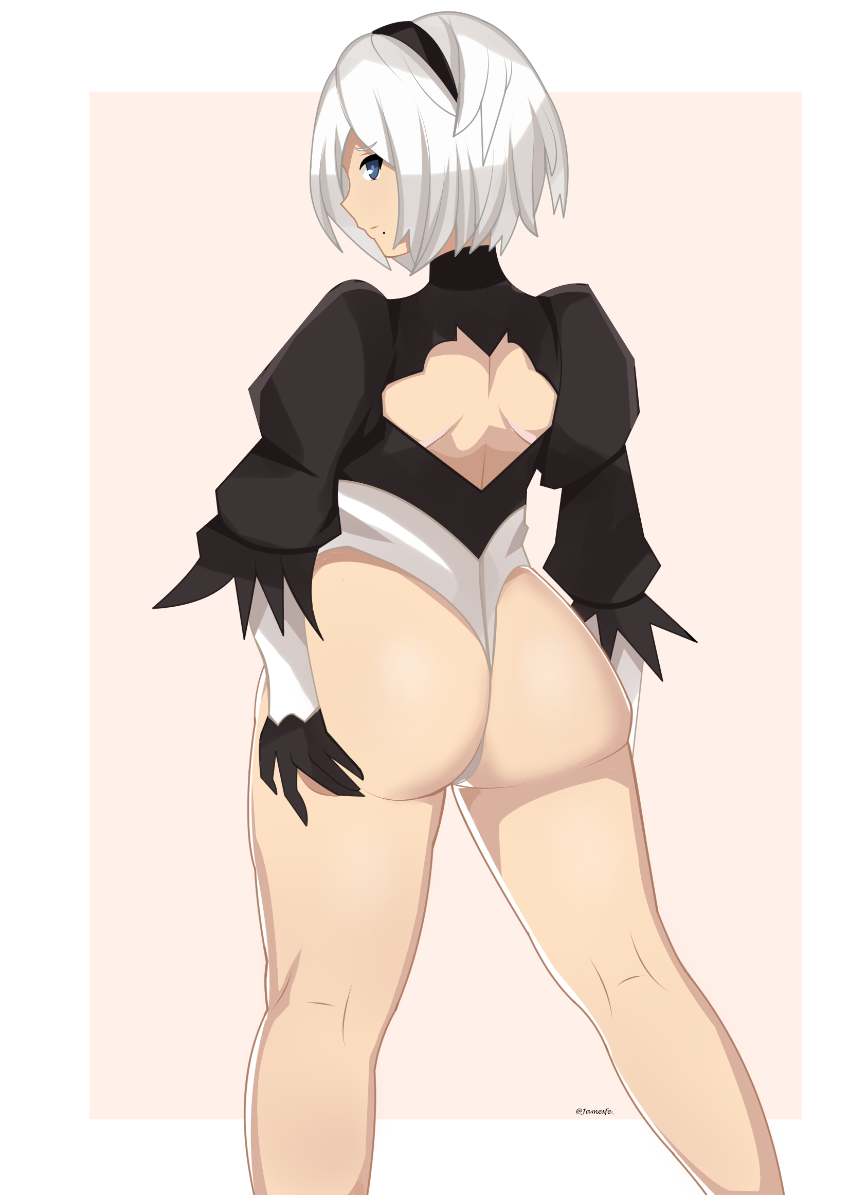 Yorha 2b (Nier: Automata) Rule 34 Image