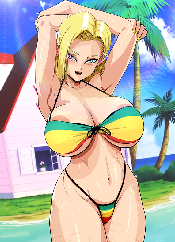 Android 18 (Dragon Ball) Rule 34 Image