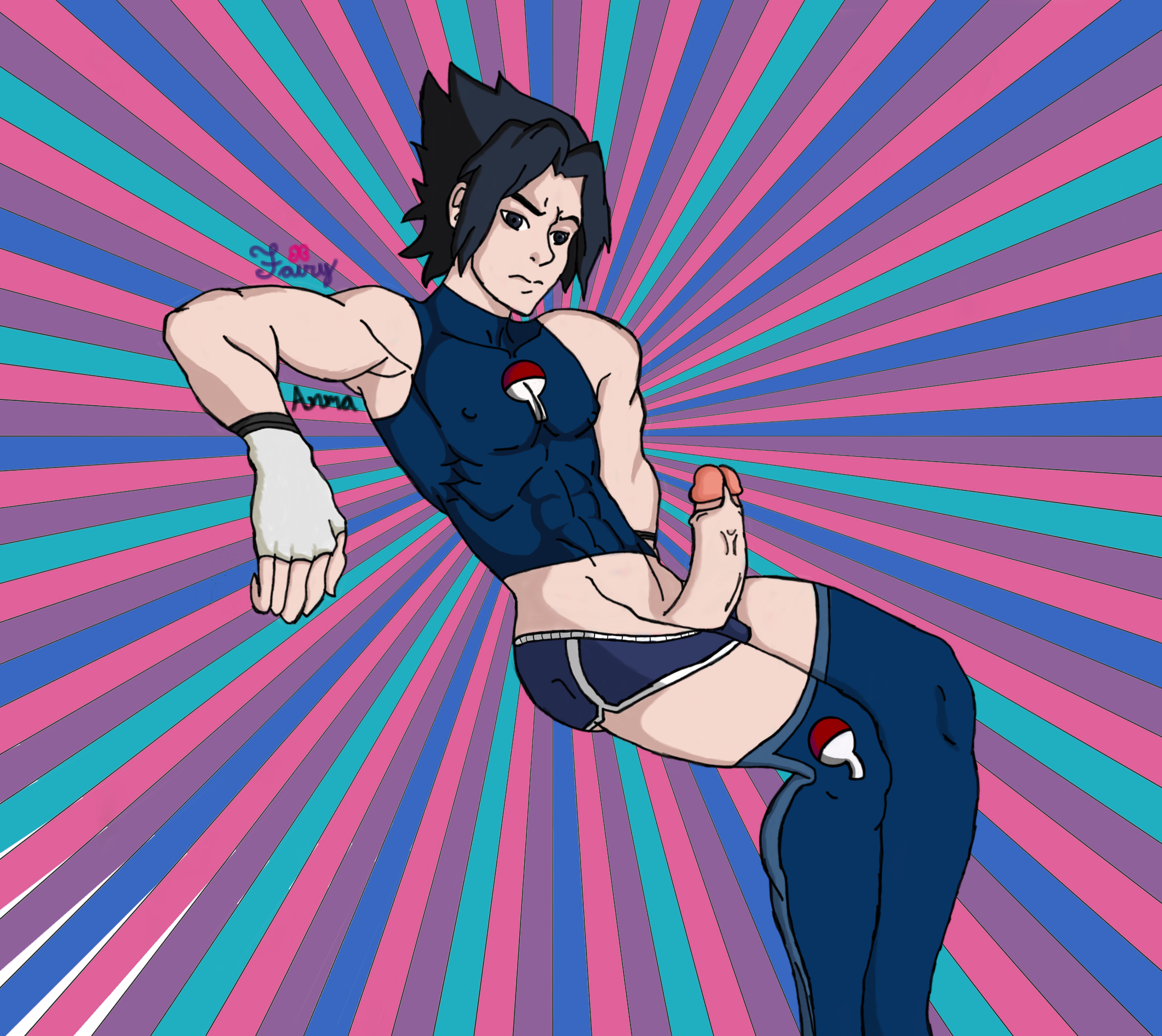 Sasuke Uchiha (Naruto) Rule 34 Image