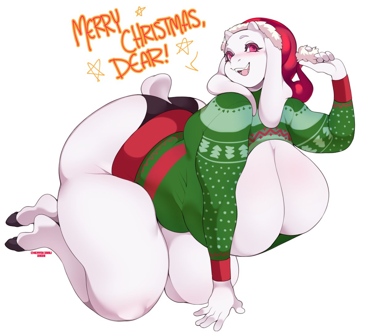 Toriel (Christmas) Rule 34 Image