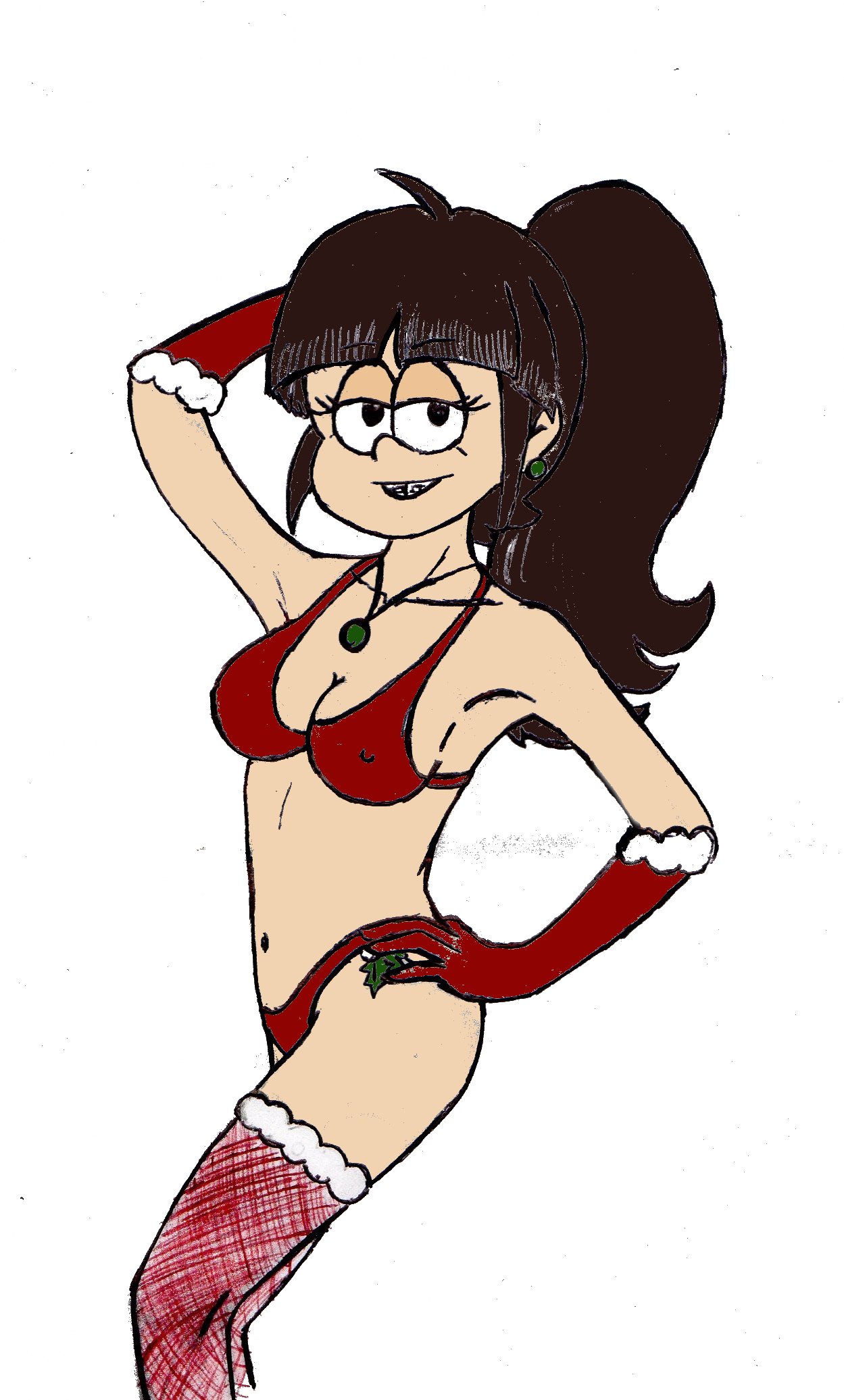 Lois Loud (Christmas) Rule 34 Image