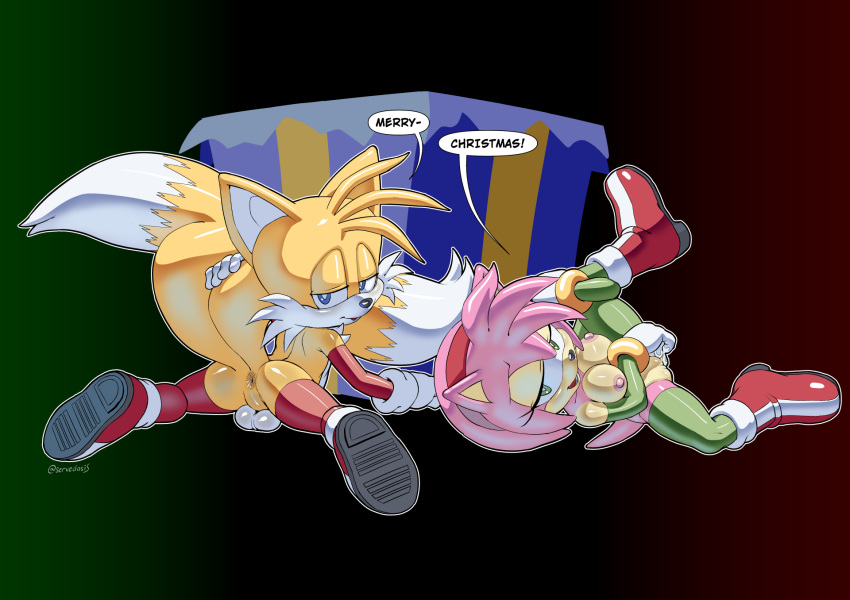Amy Rose (Merry Christmas) Rule 34 Image