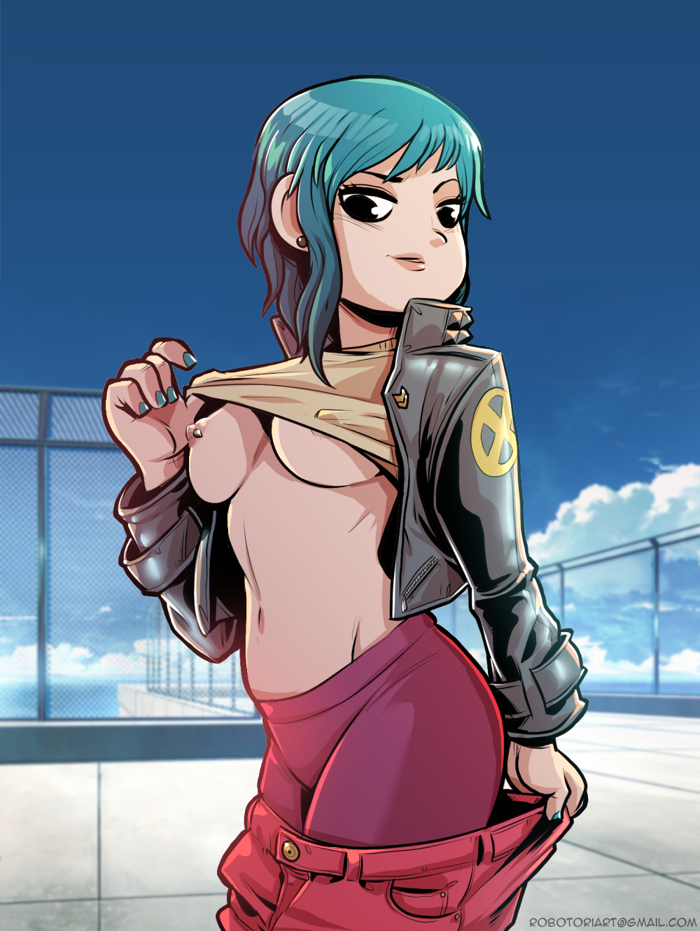 Blue Hair Rule 34 Image