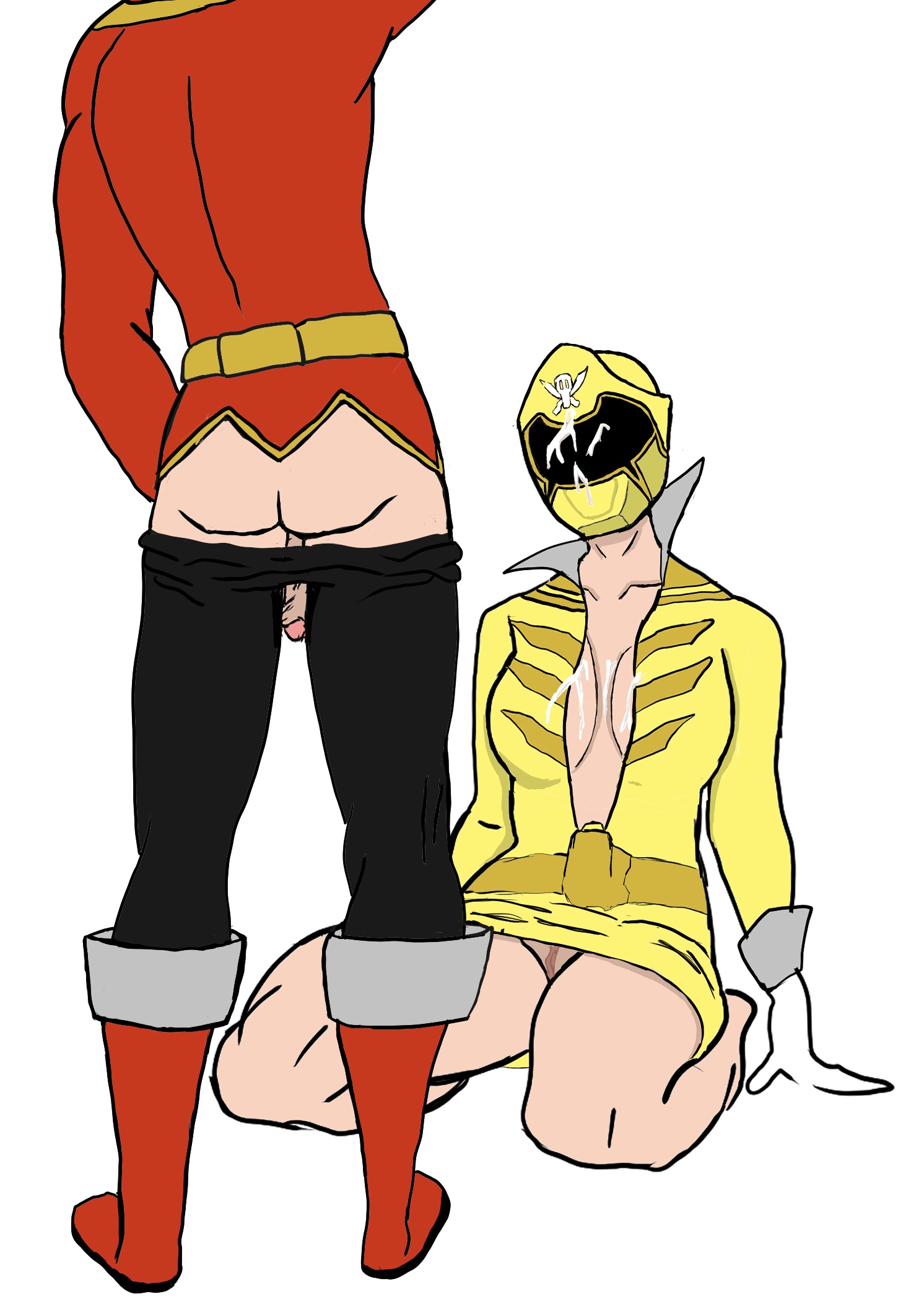 Gokai Yellow (Gia Moran) Rule 34 Image