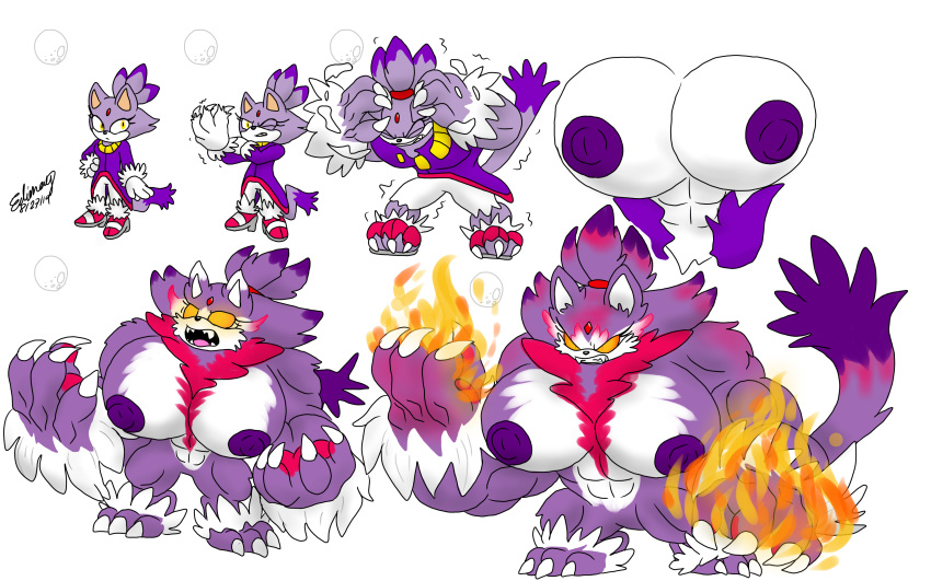 Blaze The Cat (Archie Comics) Rule 34 Image