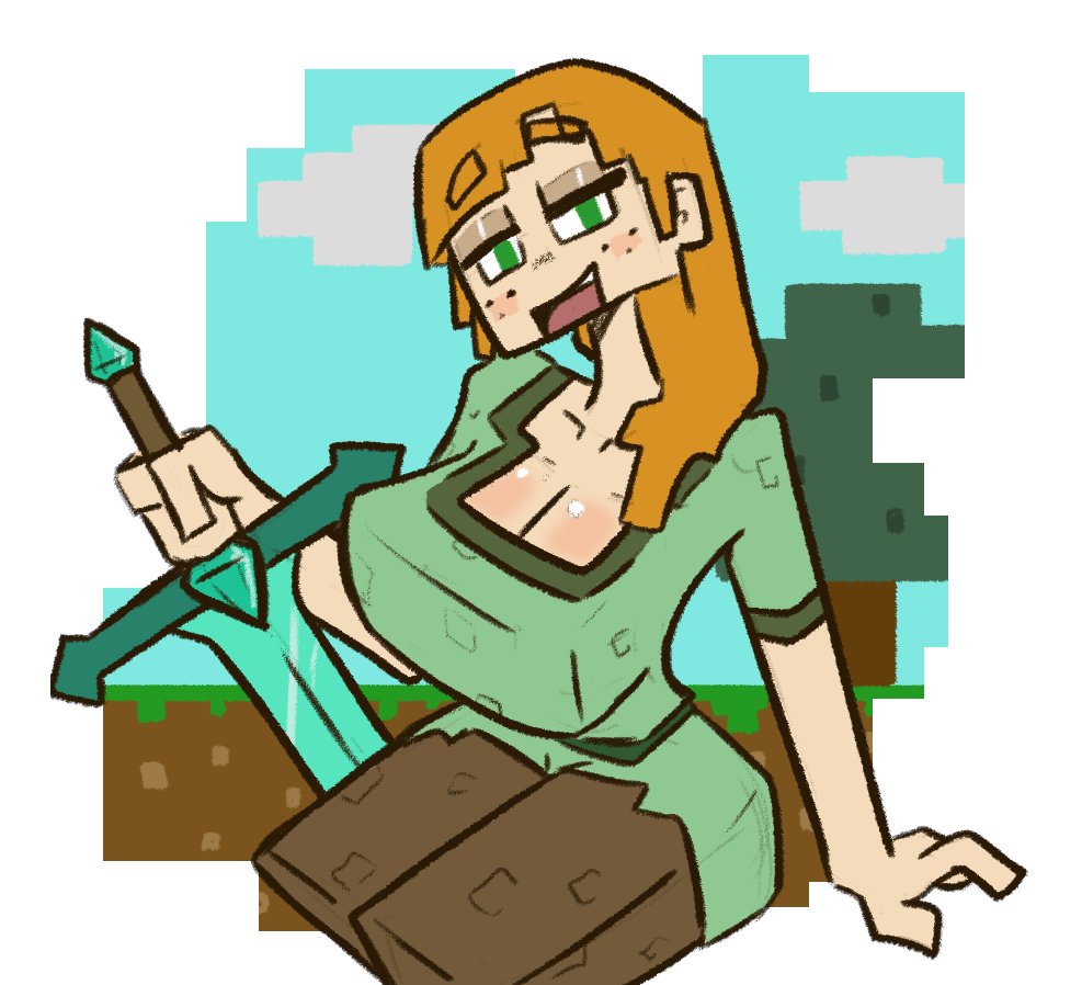 Alex (Minecraft) Rule 34 Image