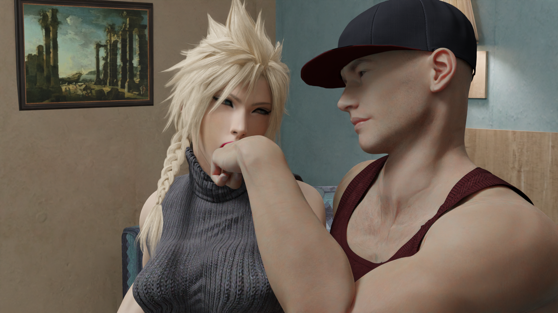 Cloud Strife (Final Fantasy) Rule 34 Image