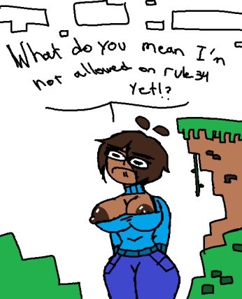 Steve (Minecraft) Rule 34 Image
