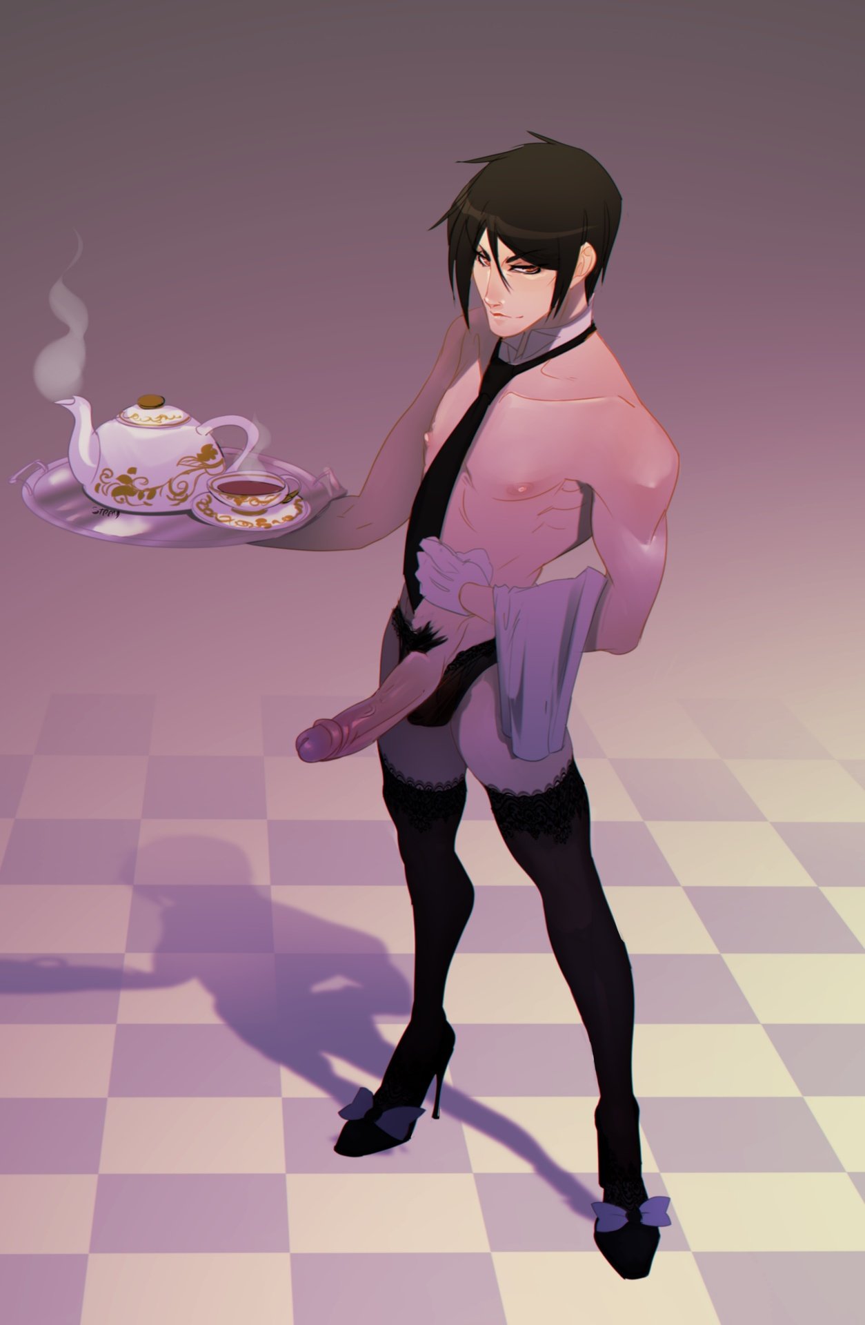 Sebastian Michaelis (Black Butler) Rule 34 Image