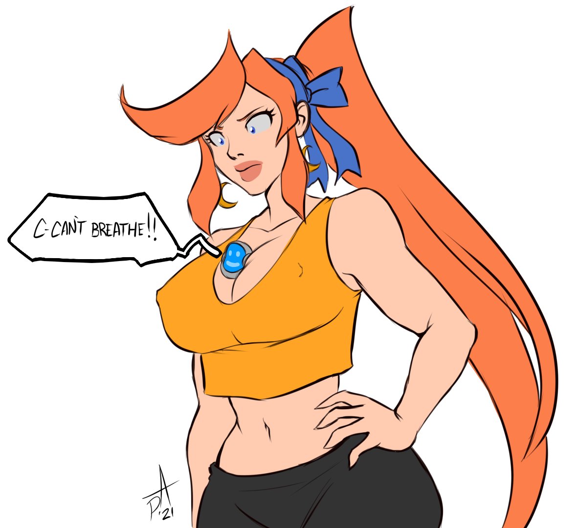 Athena Cykes (Capcom) Rule 34 Image