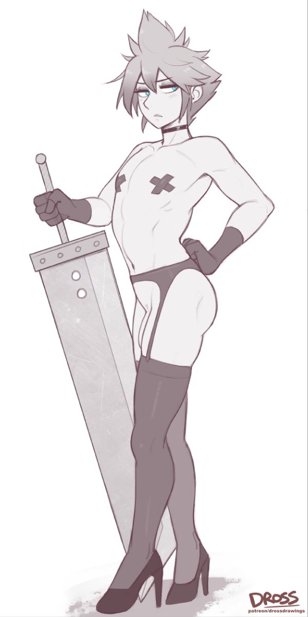 Cloud Strife (Final Fantasy) Rule 34 Image