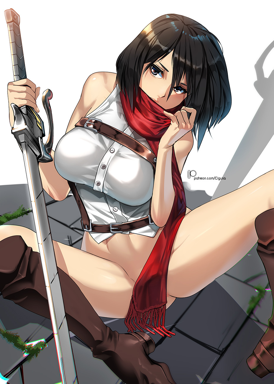 Mikasa Ackerman (Attack On Titan) Rule 34 Image