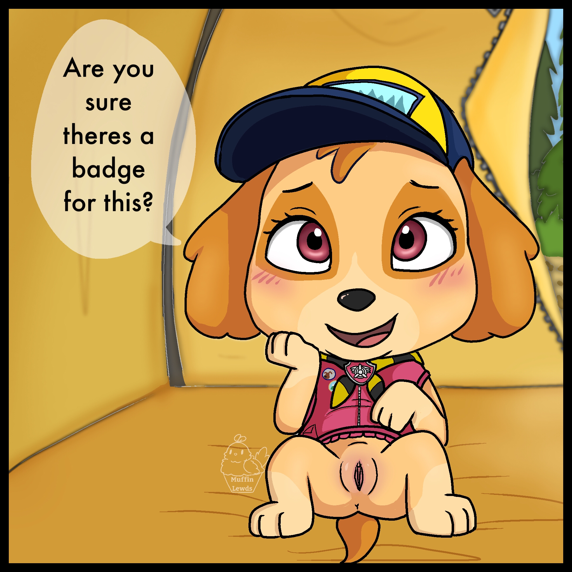 Skye (Paw Patrol) Rule 34 Image