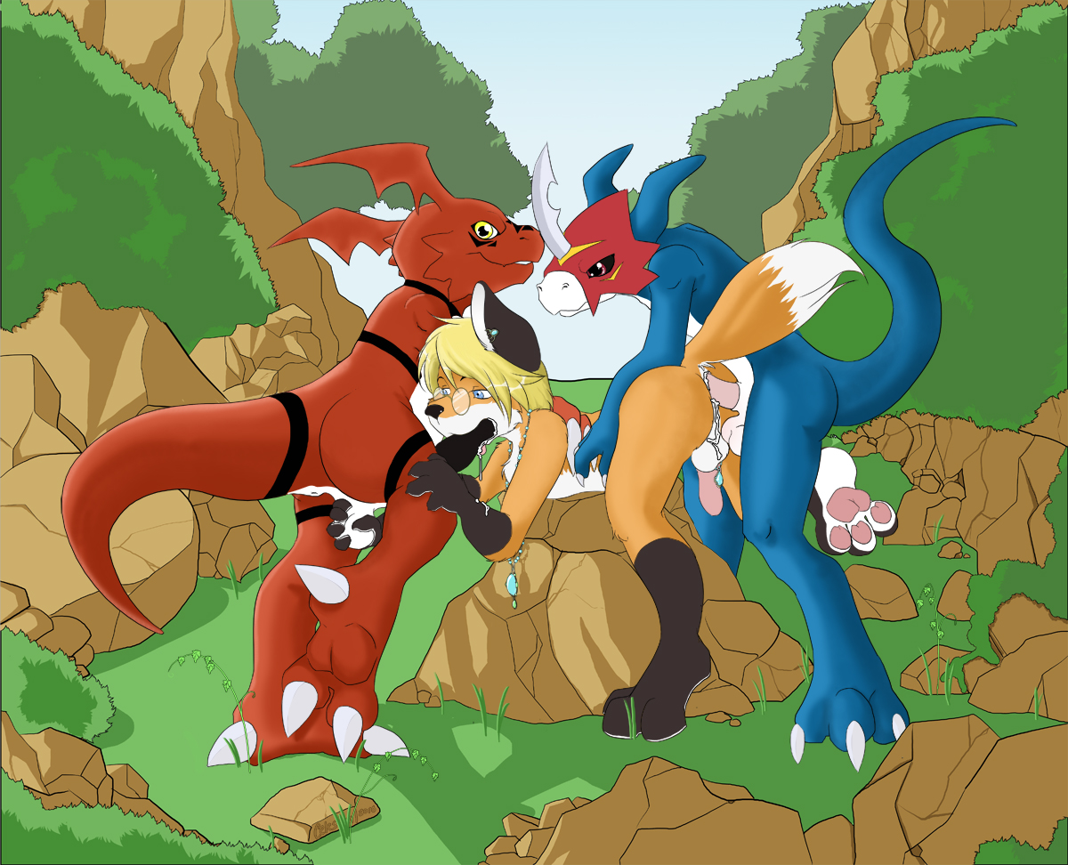Flamedramon (Digimon) Rule 34 Image