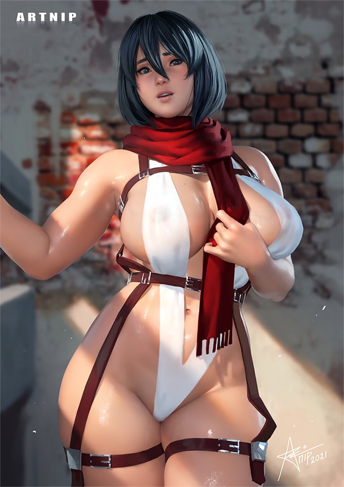 Mikasa Ackerman (Attack On Titan) Rule 34 Image