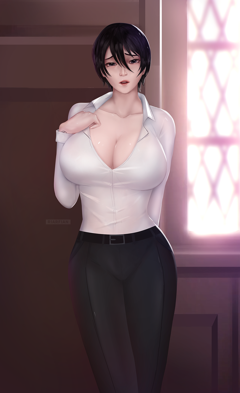 Mikasa Ackerman (Attack On Titan) Rule 34 Image