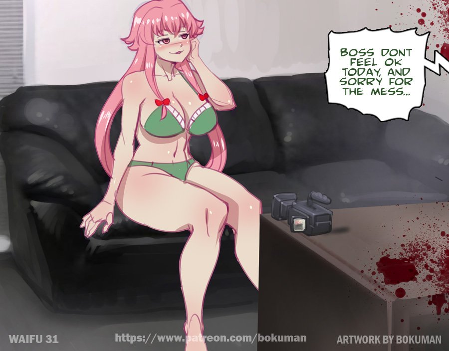 Gasai Yuno (Mirai Nikki) Rule 34 Image
