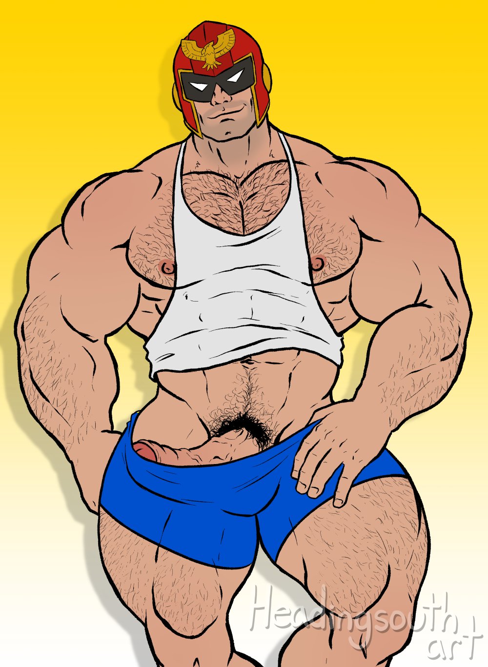 Captain Falcon (F-Zero) Rule 34 Image