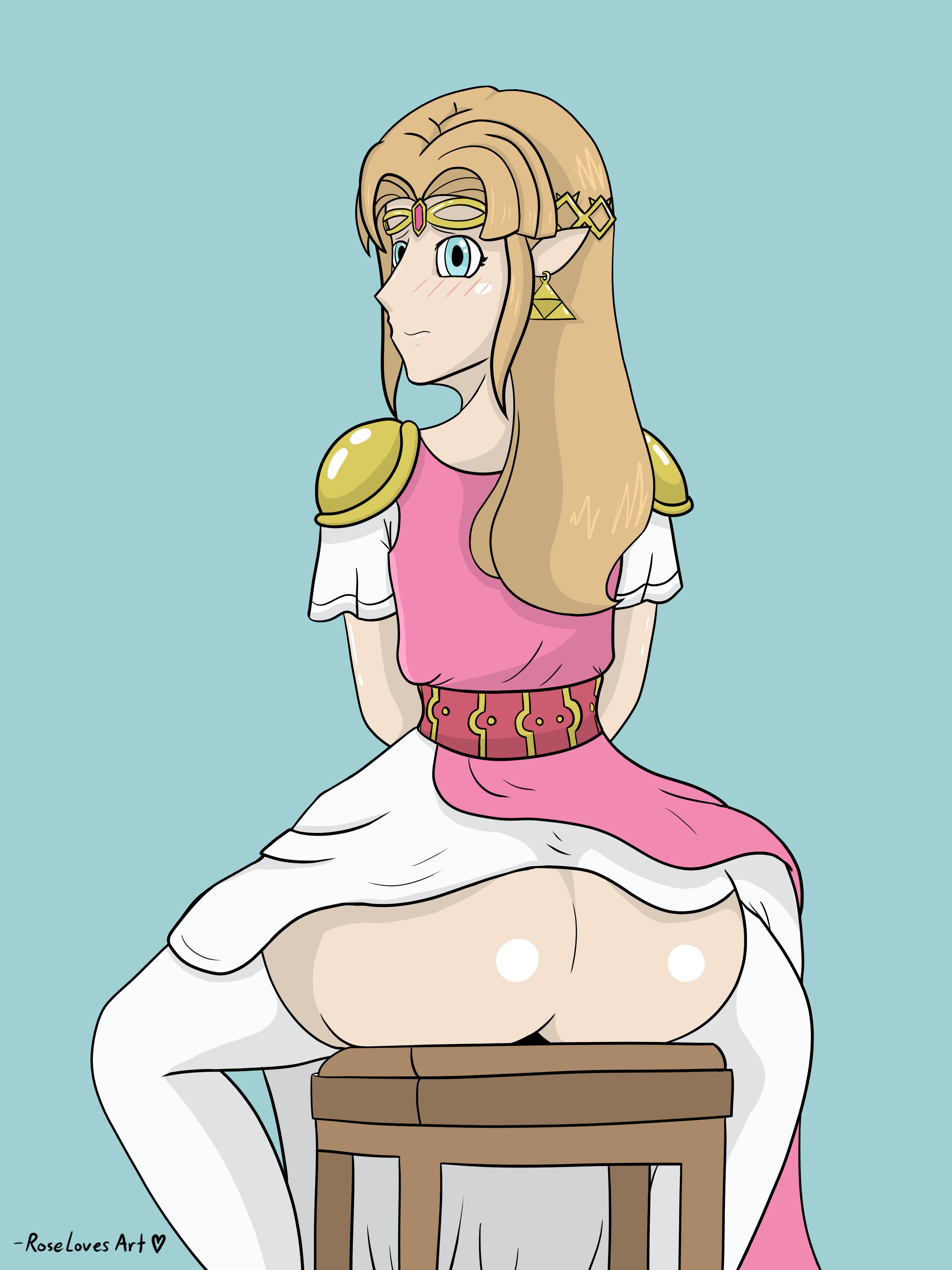 Princess Zelda (A Link Between Worlds) Rule 34 Image